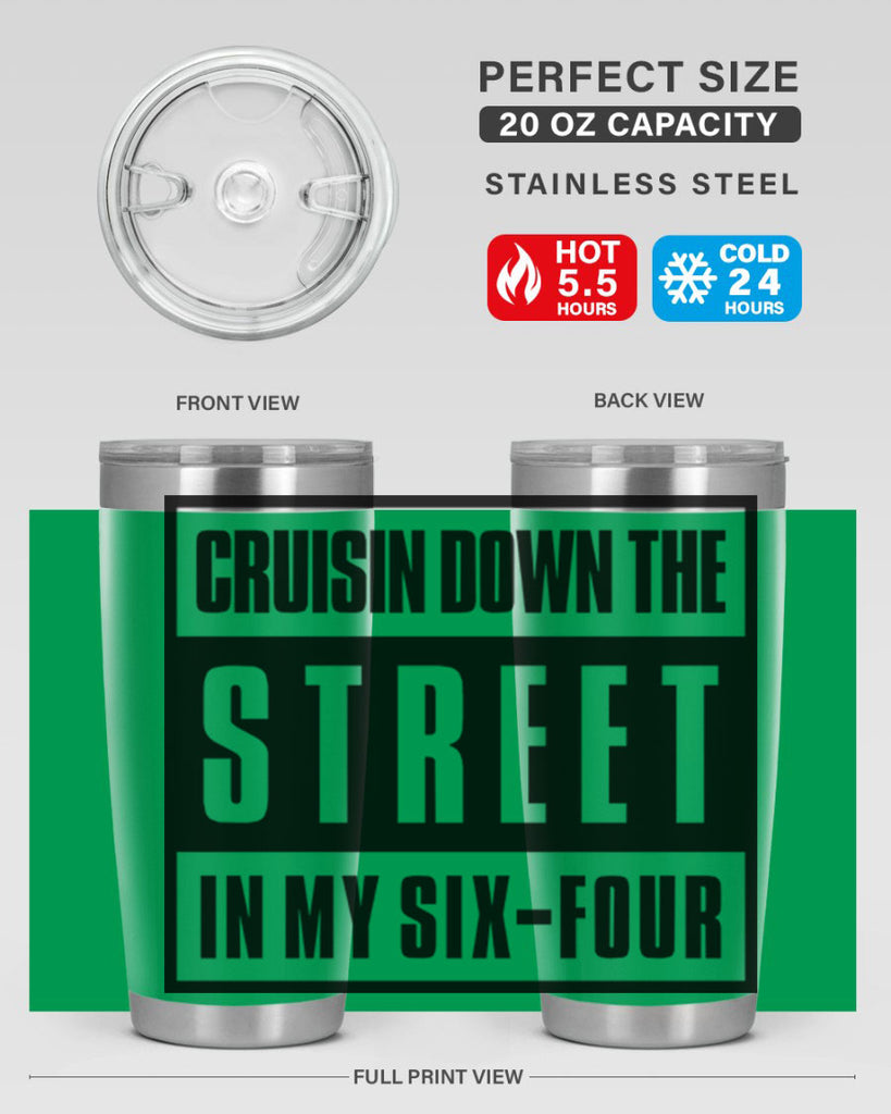 cruisin down the street 181#- black words phrases- Cotton Tank