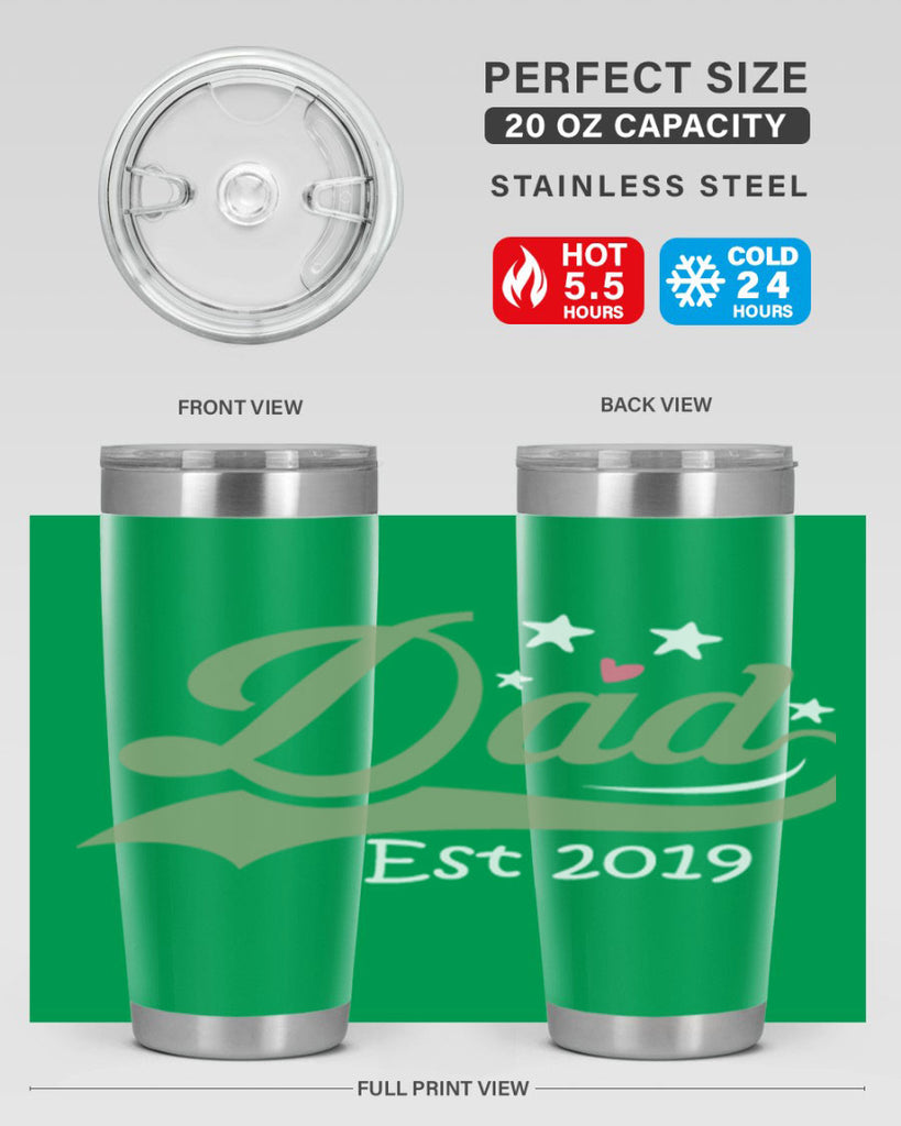 dad est 101#- fathers day- Tumbler