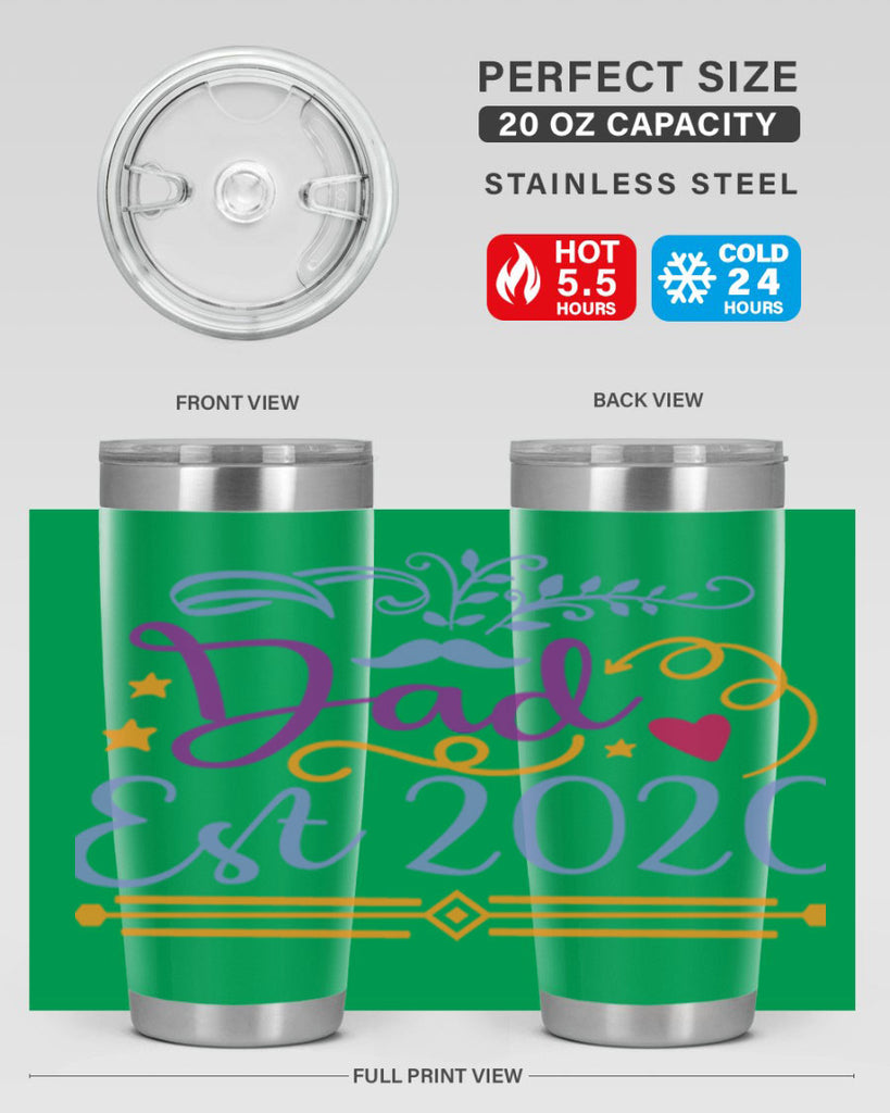 dad est 97#- fathers day- Tumbler