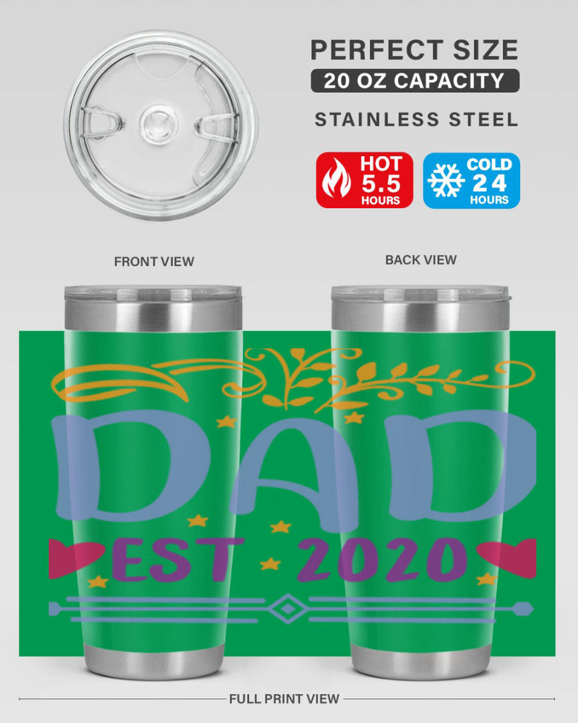 dad est 98#- fathers day- Tumbler