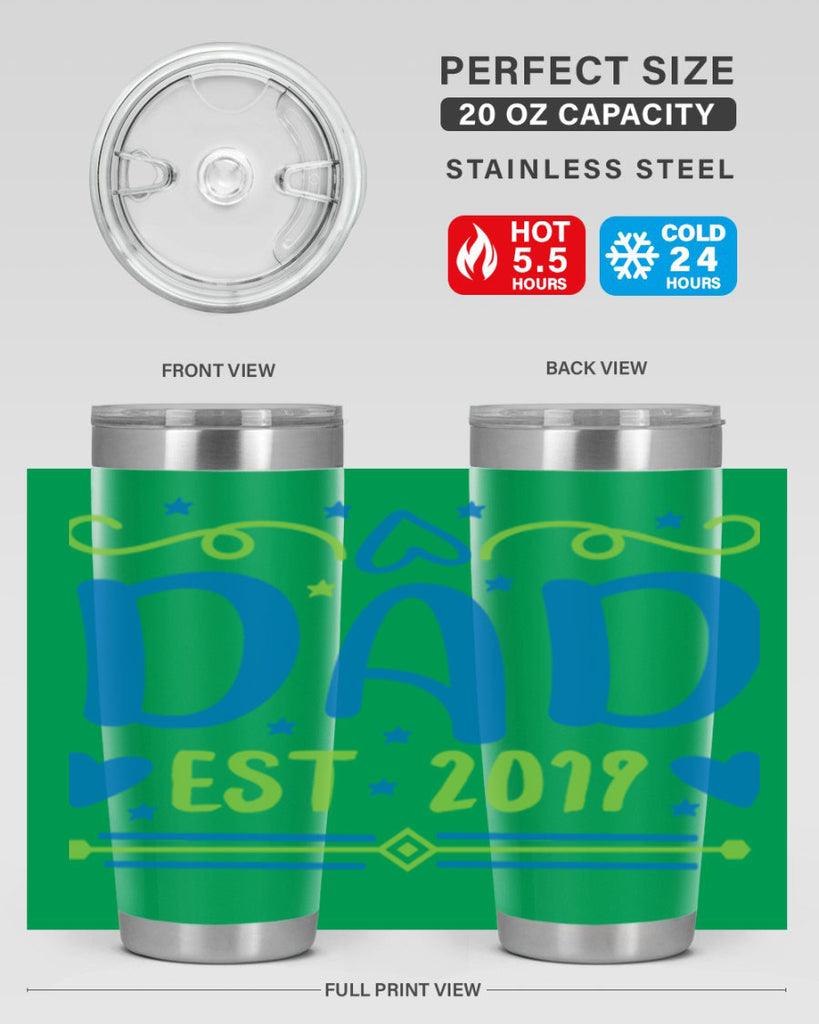 dad est 99#- fathers day- Tumbler