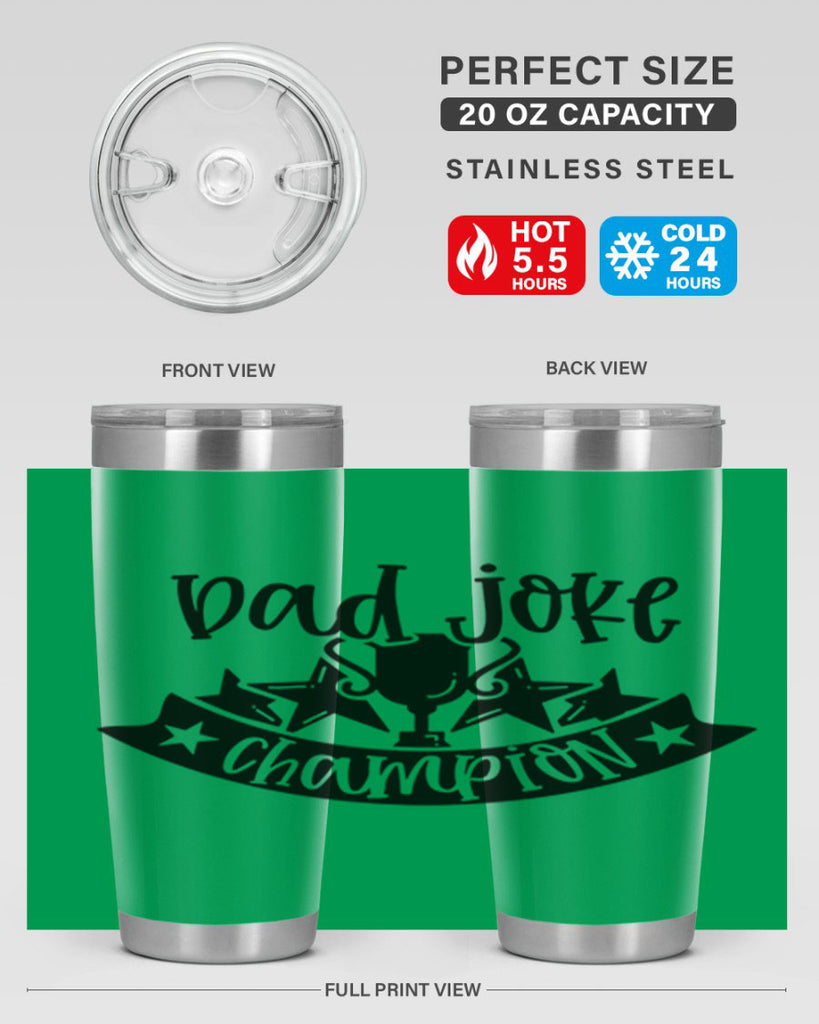 dad joke champion 66#- fathers day- Tumbler