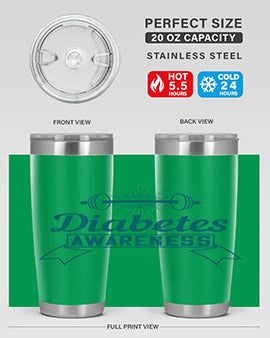 diabetes awareness Style 3#- diabetes- Tumbler