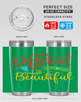 different is beautiful Style 11#- autism- Tumbler