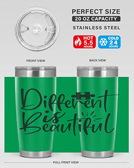 different is beautiful Style 12#- autism- Tumbler