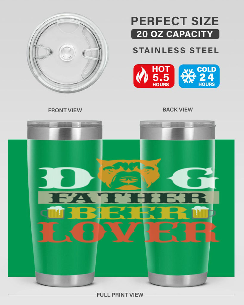dog father beer lover 116#- beer- Tumbler