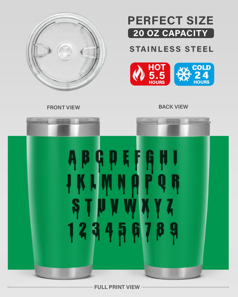 drip font 164#- black words phrases- Cotton Tank