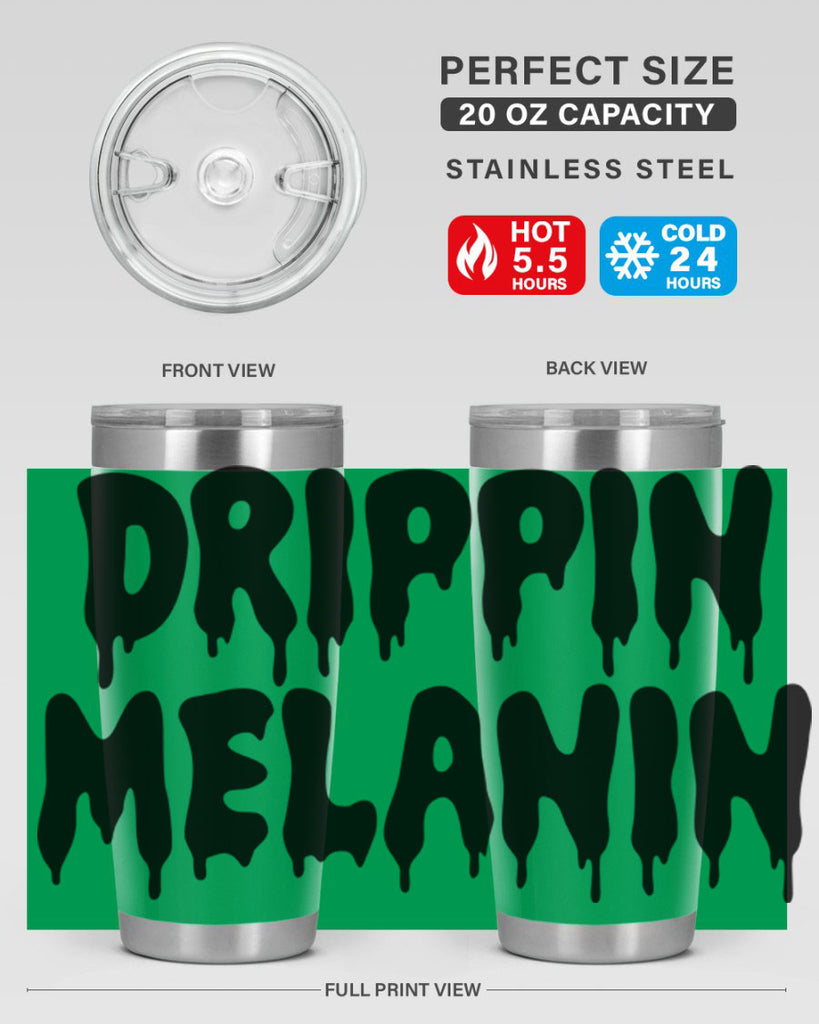 drippinmelanin  160#- black words phrases- Cotton Tank