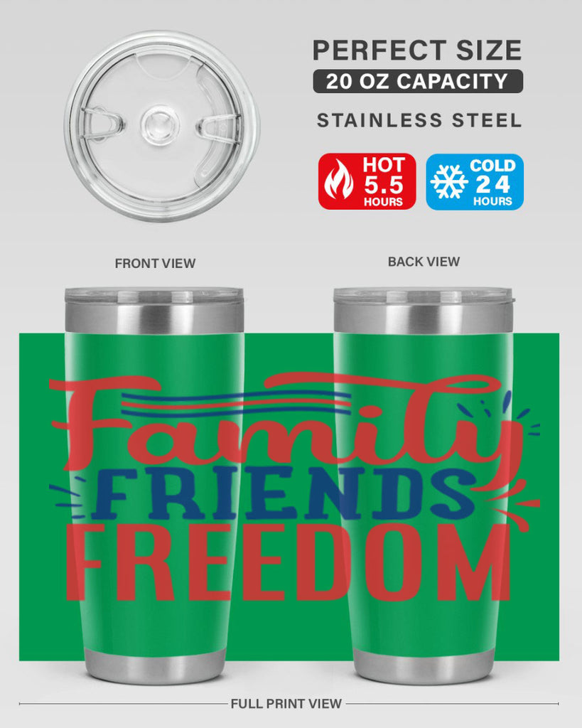 family friends freedom Style 48#- Fourt Of July- Tumbler
