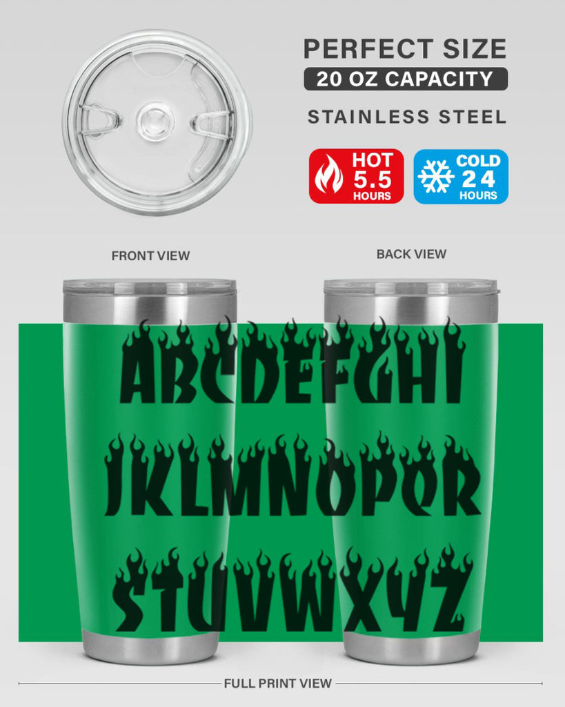 flame font 153#- black words phrases- Cotton Tank