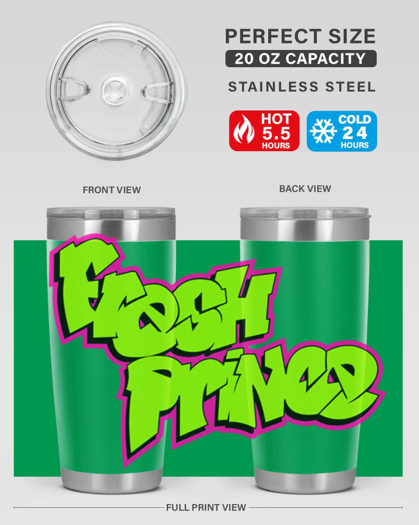 fresh prince 146#- black words phrases- Cotton Tank