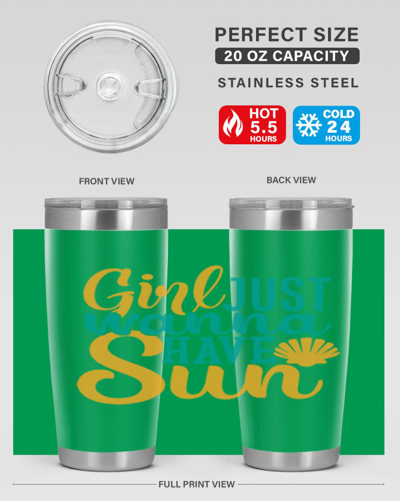girls just wanna have sun Style 101#- summer- Tumbler