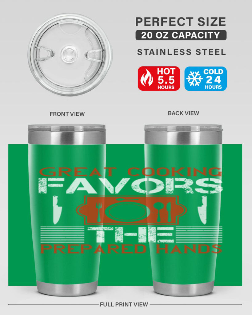 great cooking favors the prepared hands 37#- cooking- Tumbler