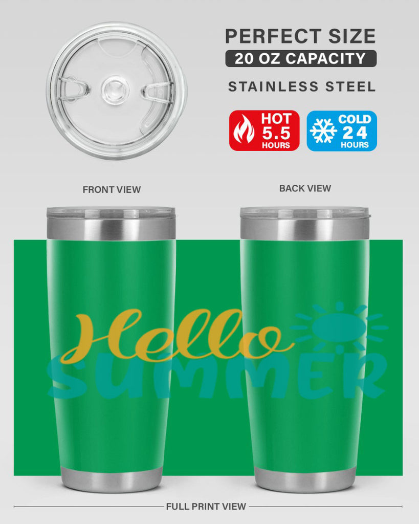 hello summer Style 98#- summer- Tumbler