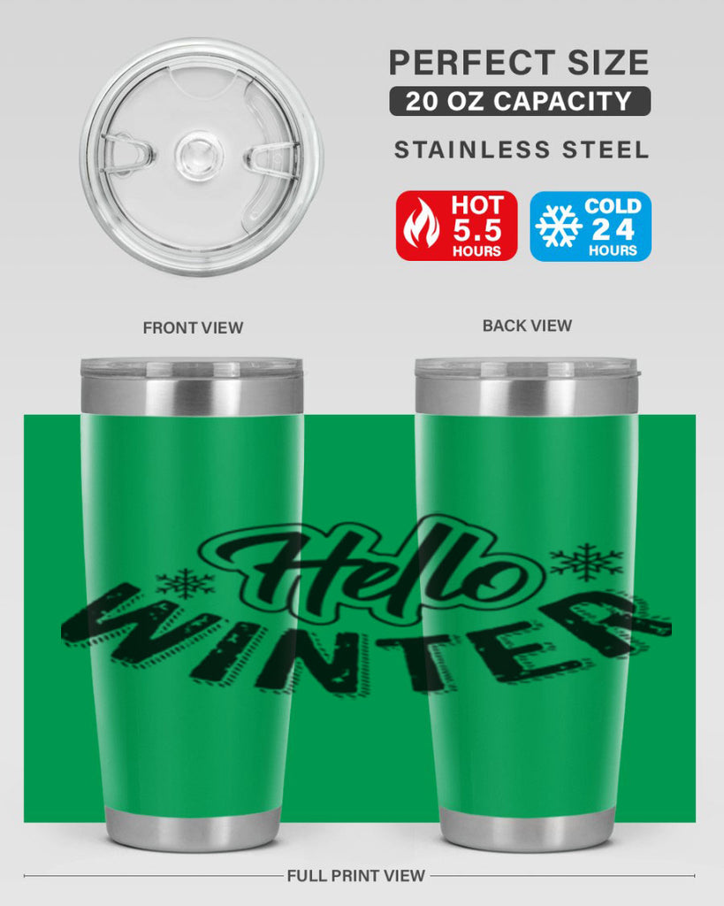 hello winter 169#- winter- Tumbler