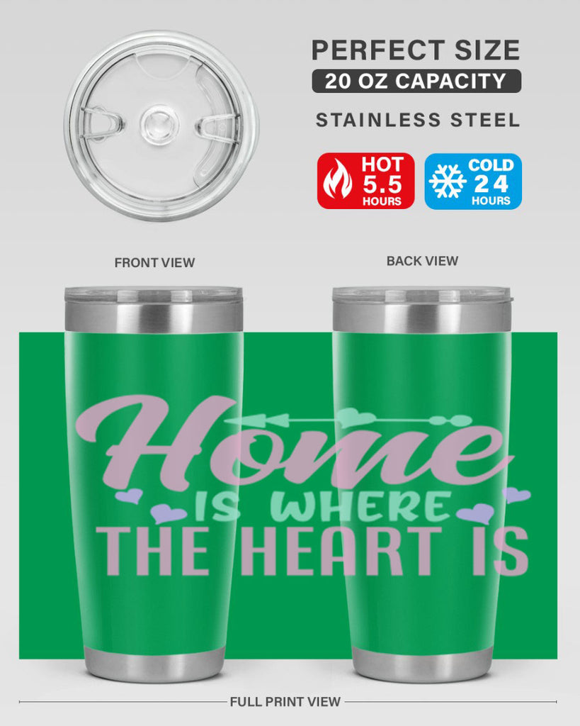 home is where the heart is 39#- home- Tumbler