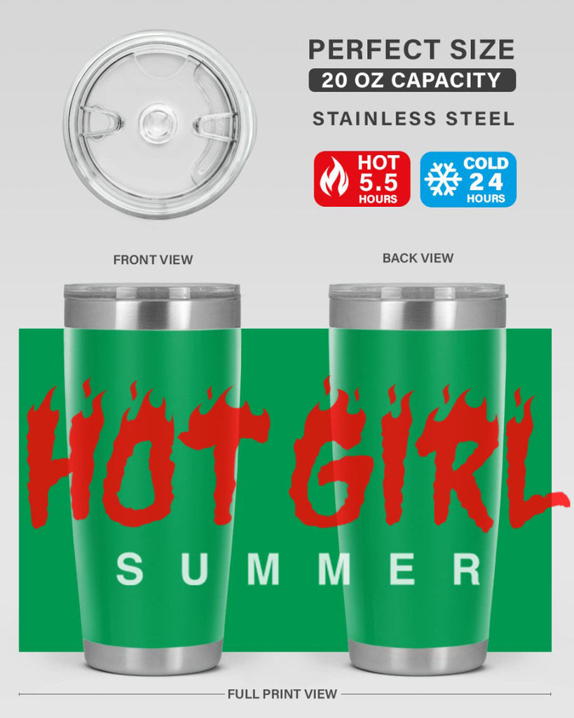 hot girl  summer fire 124#- black words phrases- Cotton Tank