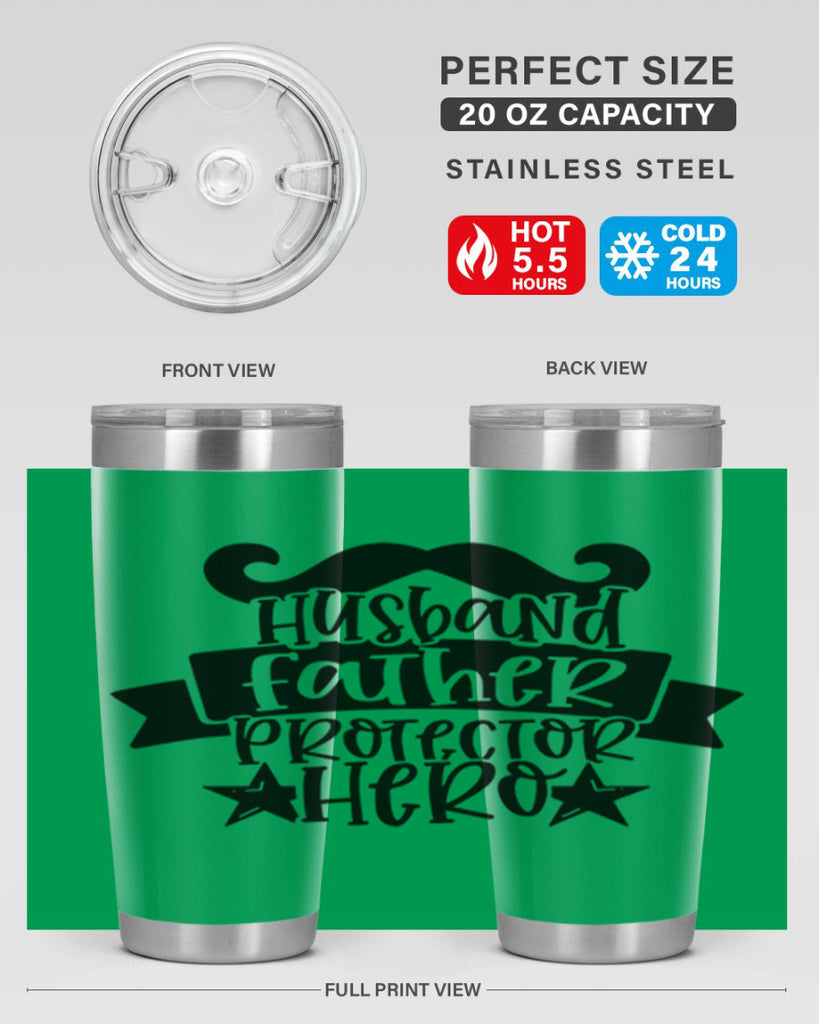 husband father protector hero 46#- fathers day- Tumbler