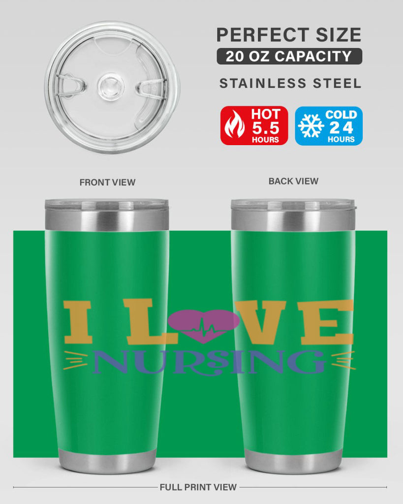 i love nursing Style 379#- nurse- tumbler