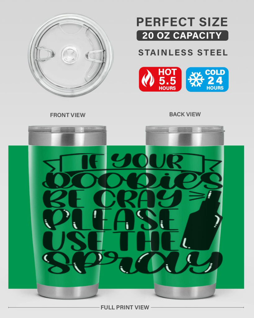 if your doodie be cray please use the spray 27#- bathroom- Tumbler