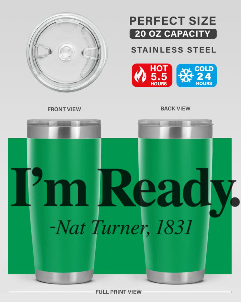 im  ready nat turner 110#- black words phrases- Cotton Tank