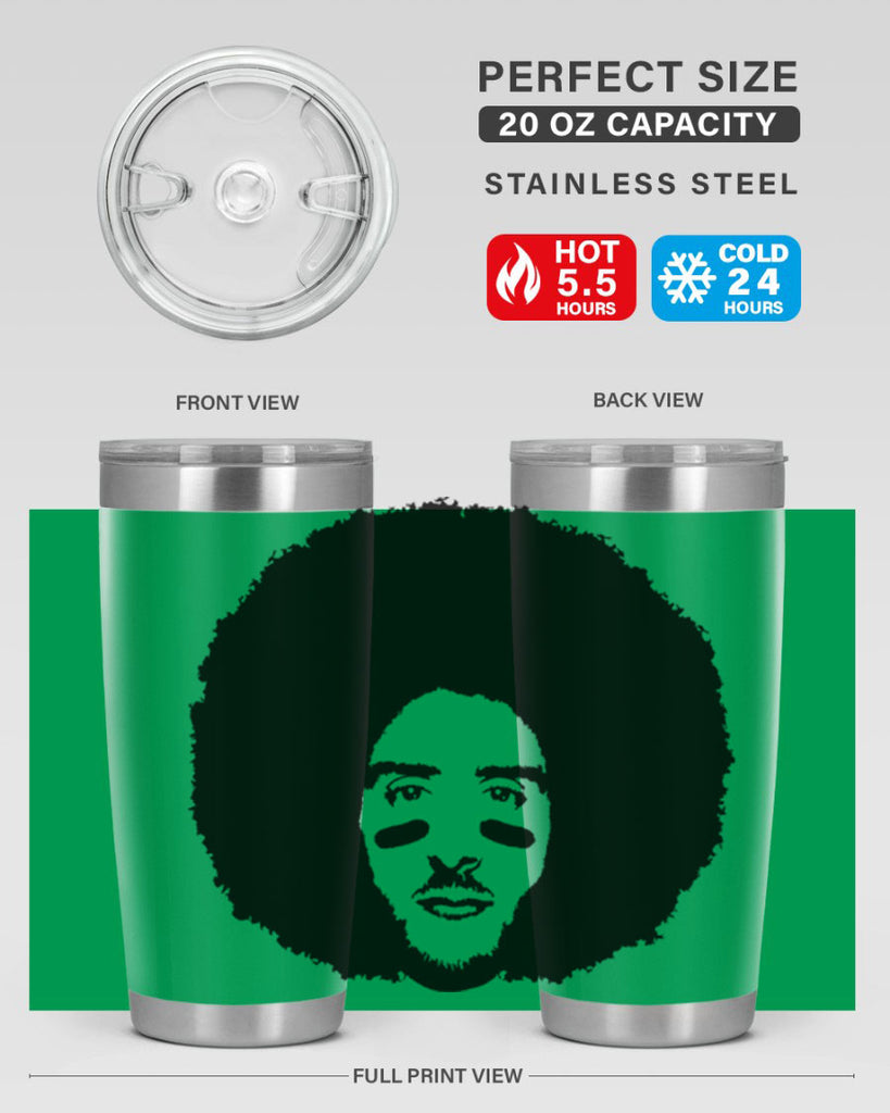 kaepernick 23#- black men - boys- tumbler