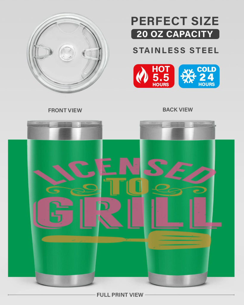 licensed to grill 24#- bbq- Tumbler