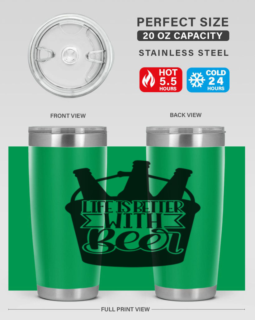 life is better with beer 27#- beer- Tumbler