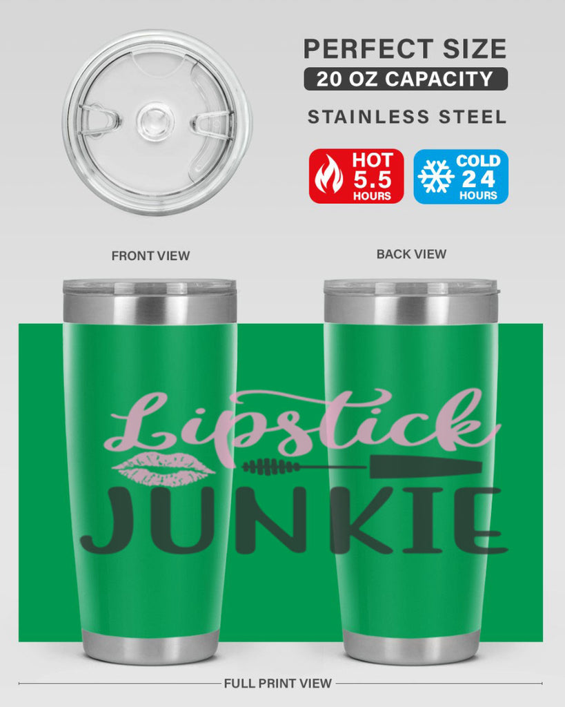 lipstick junkie Style 154#- make up- Tumbler