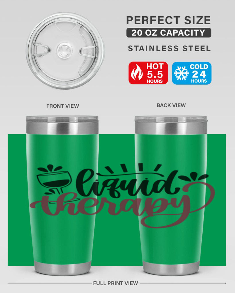 liquid therapy 44#- wine- Tumbler