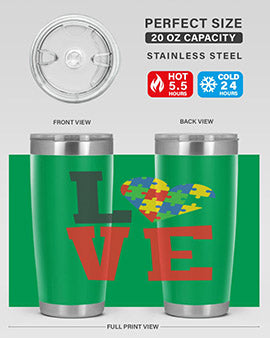 love Style 29#- autism- Tumbler