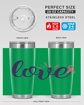 love Style 7#- breast cancer- Tumbler