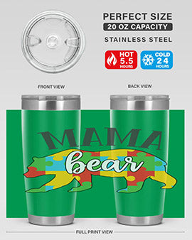 mama bear Style 32#- autism- Tumbler
