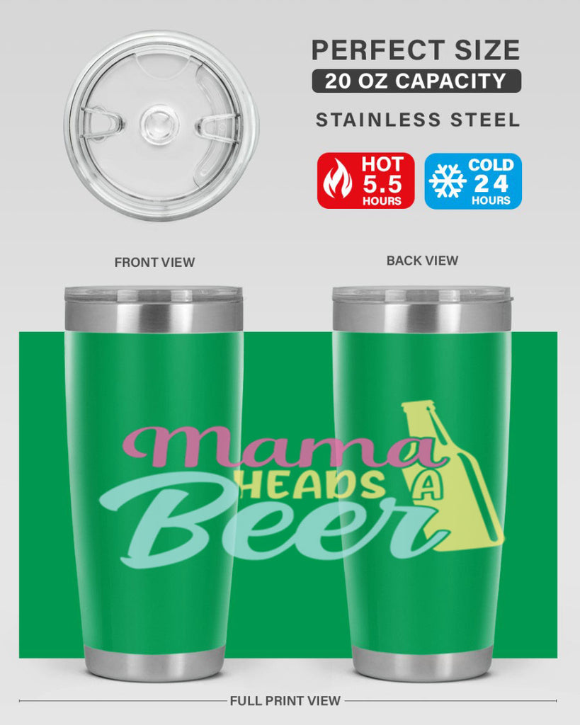 mama heads a beer 124#- beer- Tumbler