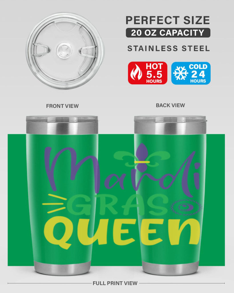 mardi gras queen 79#- mardi gras- Tumbler