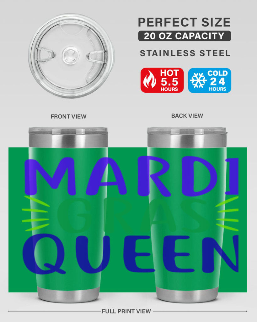 mardi gras queen 7#- mardi gras- Tumbler