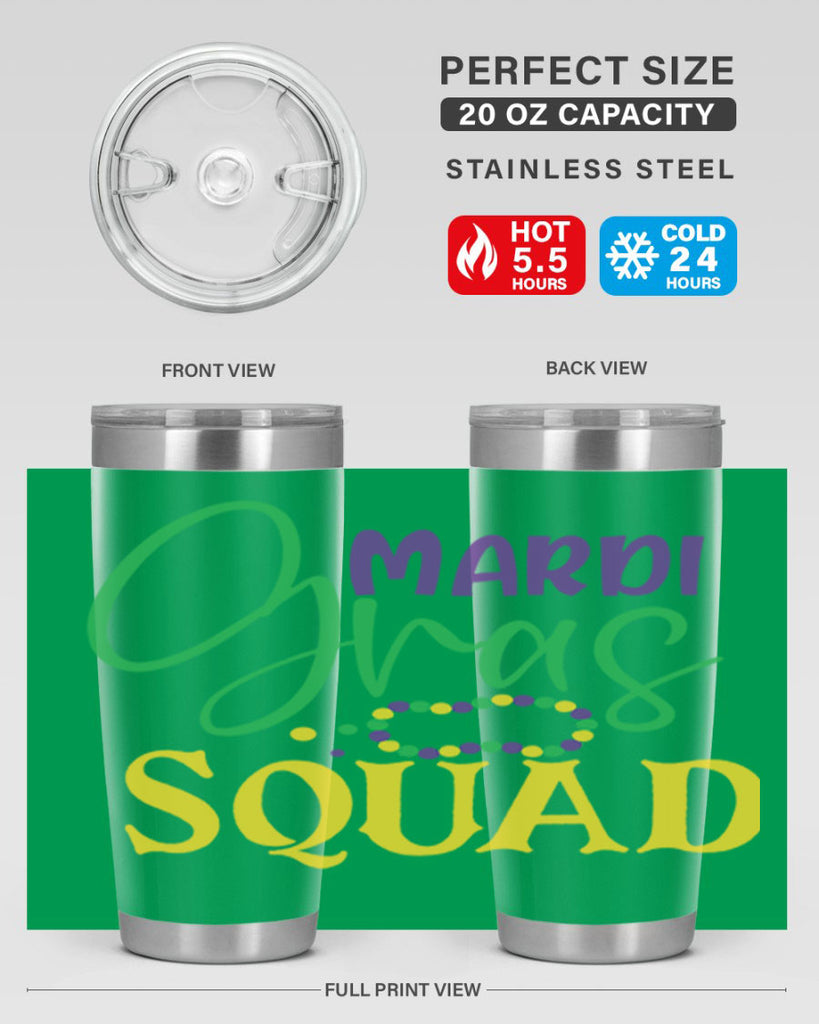 mardi gras squad 78#- mardi gras- Tumbler