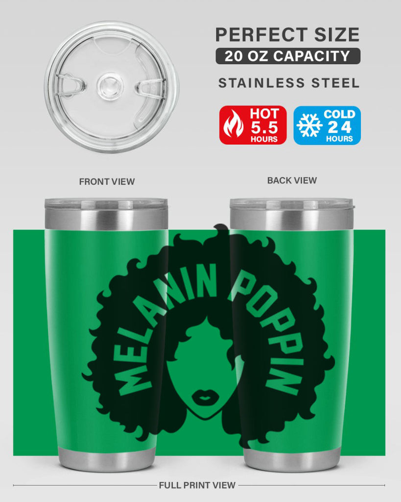 melanin poppin 85#- black words phrases- Cotton Tank