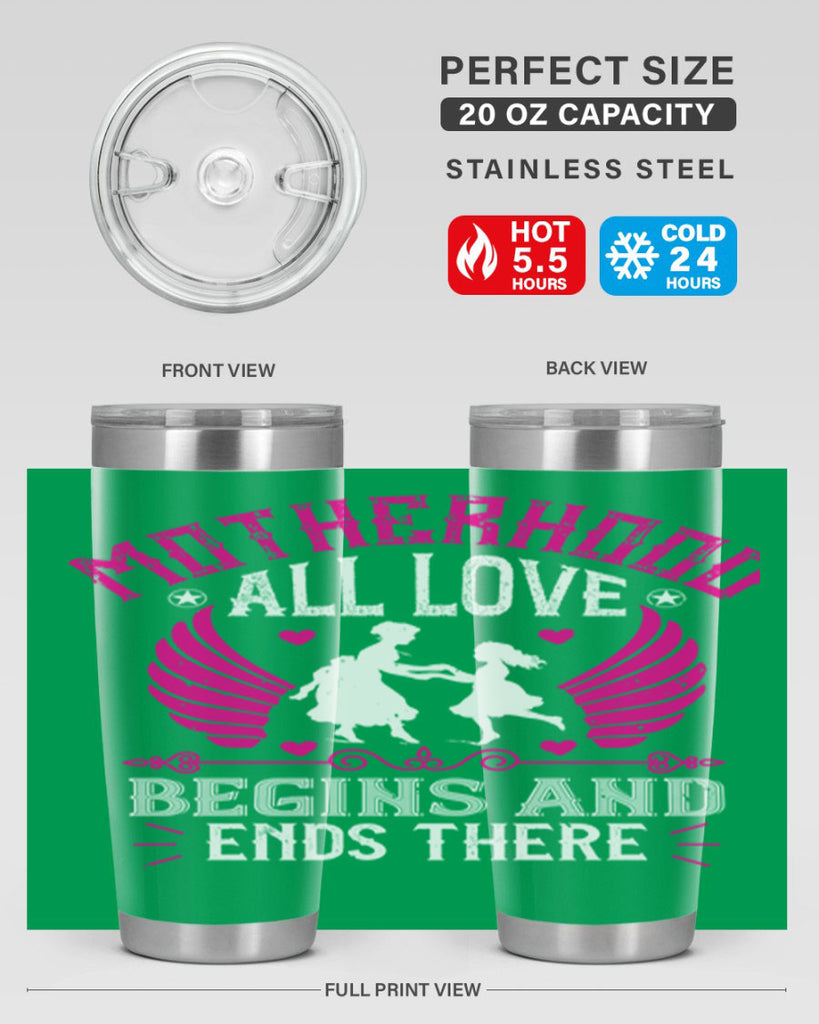 motherhood all love 57#- mothers day- Tumbler