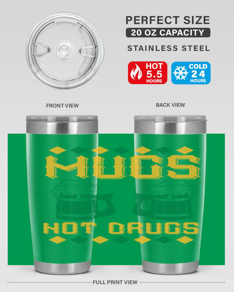 mugs not drugs 59#- beer- Tumbler