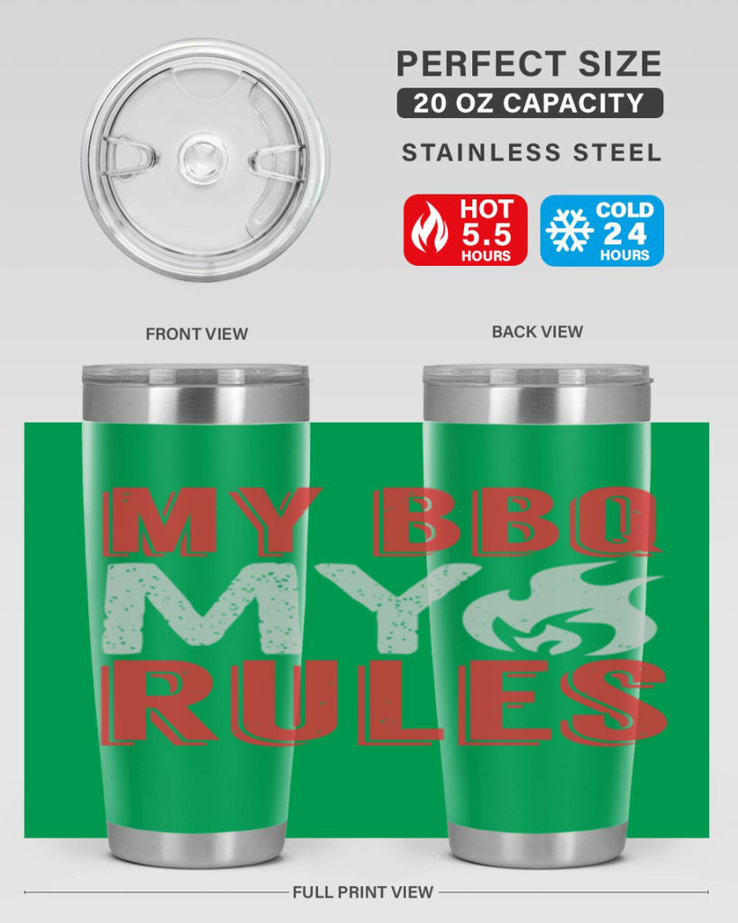my bbq my rule 22#- bbq- Tumbler