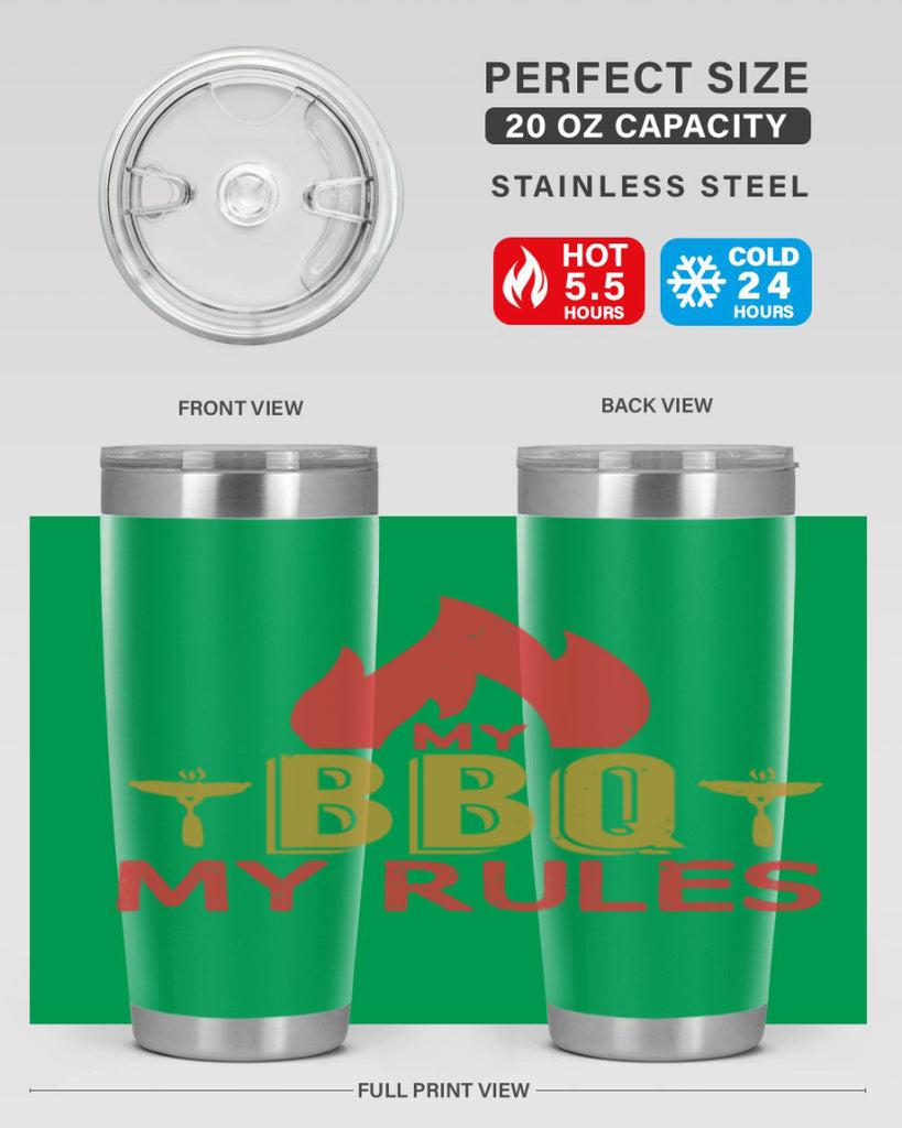my bbq my ruless 21#- bbq- Tumbler