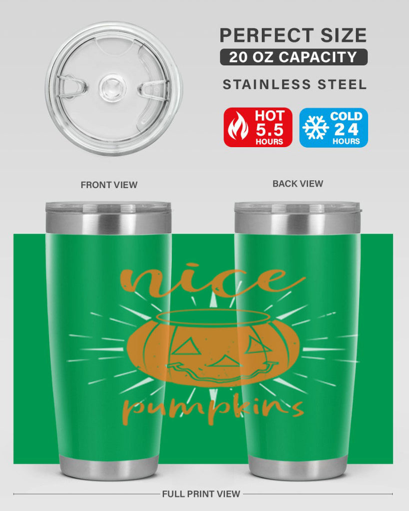 nice pumpkins 138#- halloween- Tumbler