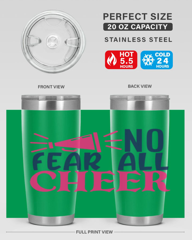 no fear all cheer 1739#- cheer- Tumbler