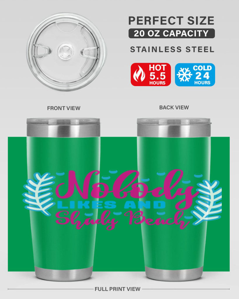 nobody likes and shady beach 520#- mermaid- Tumbler