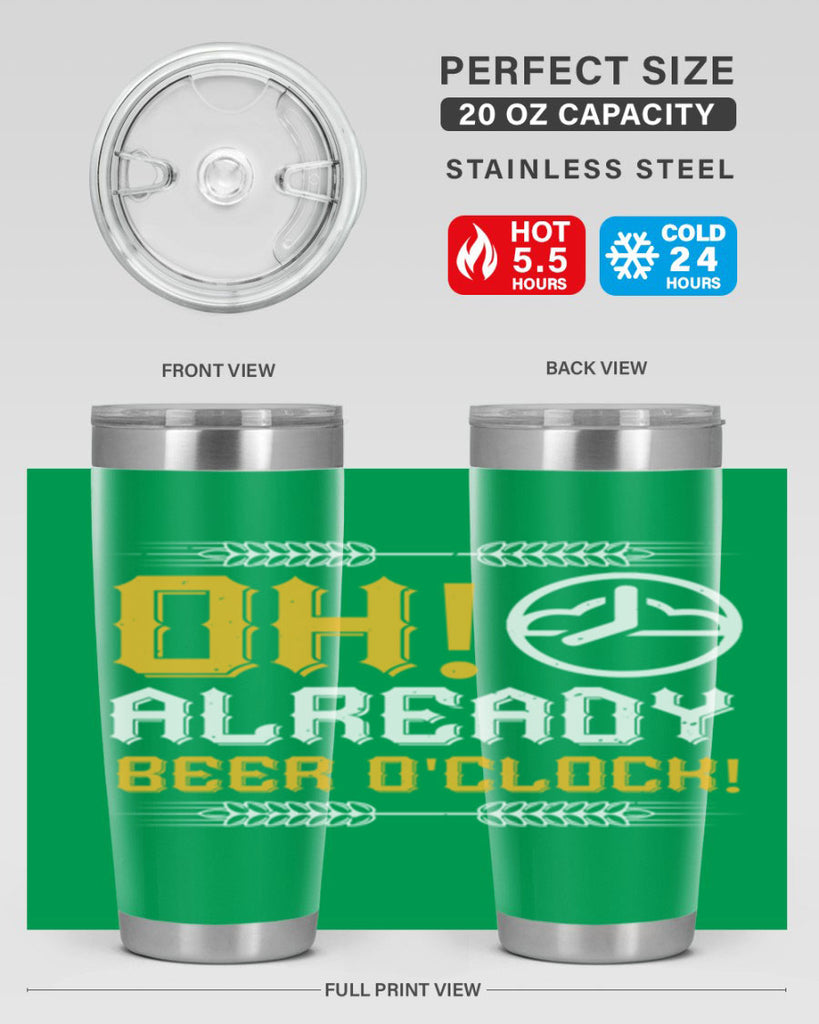 oh already beer oclock 54#- beer- Tumbler