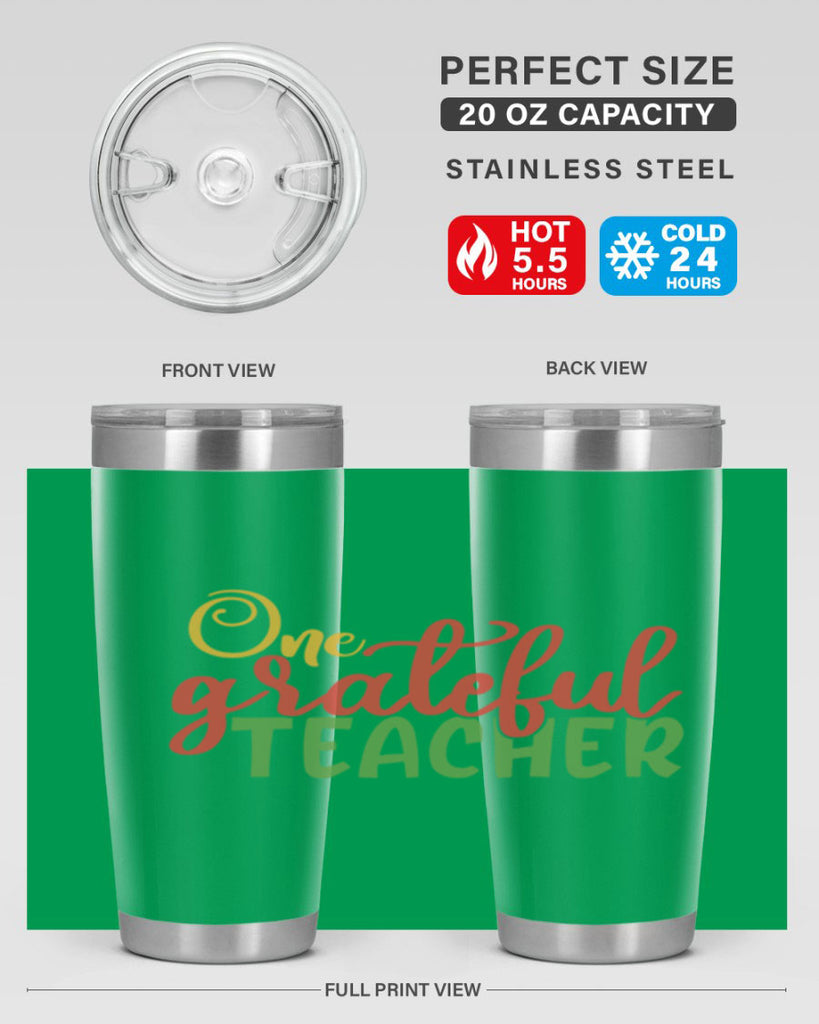one grateful teacher Style 168#- teacher- tumbler