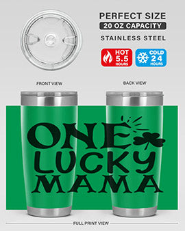one lucky mama Style 34#- autism- Tumbler