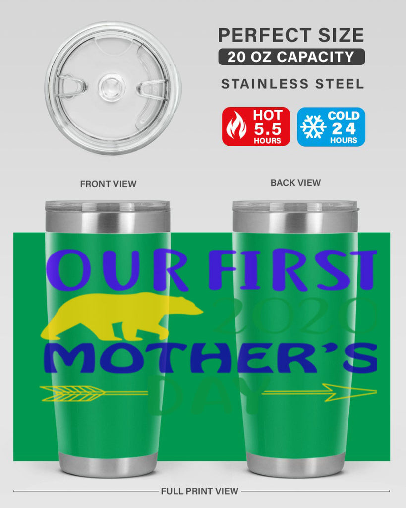 our first mothers day 4#- mardi gras- Tumbler
