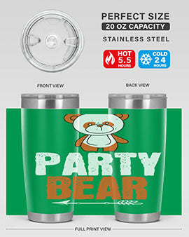 party bear 25#- Bears- Tumbler